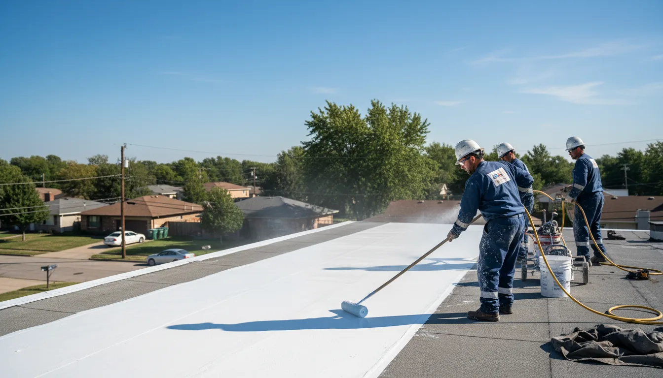 Commercial roof coating in Chester, CT near me